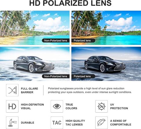 Ougenni Sunglasses Womens Trendy Classic Retro Style Polarized Sunglasses for Women and Men UV Protection in Saudi Arabia