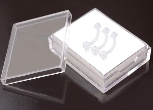 bodyjewellery 3pcs 14g Belly Button Rings Navel Piercing Retainer Clear Flexible Acrylic Bioflex Rubber O Rings Jewelry Pick Size in Saudi Arabia