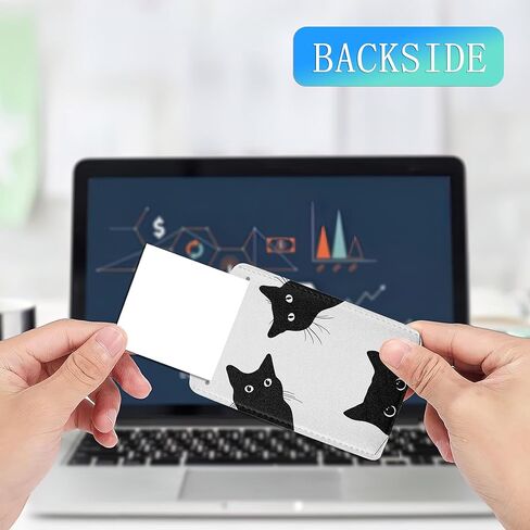 2 Pack Luggage Tags for Suitcase,Black cat Cute Luggage Tag,Leather Suitcase Tags Name ID Labels with Privacy Cover for Women Men Travel in Kuwait