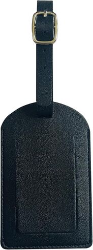 4 قطع جلد الأمتعة العلامات السفر حقيبة التسميات مع اسم بطاقة الهوية مثالية لبقعة بسرعة الأمتعة حقيبة يد حقيبة مدرسية حقيبة الصك علامة التسمية حماية الخصوصية الأسود in Kuwait