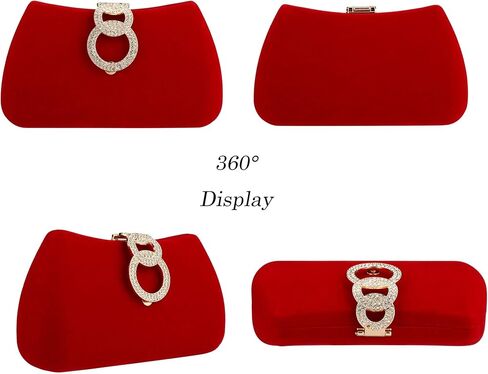 Buric Clutch Purses for Women Fashion Evening Bag Gold Clutch Small Crossbody Bag with Detachable Chain for Party/Wedding in Kuwait