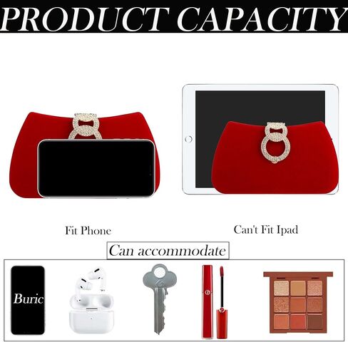 Buric Clutch Purses for Women Fashion Evening Bag Gold Clutch Small Crossbody Bag with Detachable Chain for Party/Wedding in Kuwait