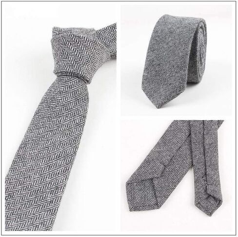 Ceehuteey Men's Suit Necktie Tweed Wool Neckcloth Herringbone Woven Neckwear Scarf in Saudi Arabia