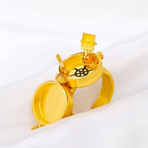 AITUNAN Sponge BFF Rings for 2 Best Friends Forever Friendship Cute Cartoon Sponge and Starfish Matching Adjustable Finger Rings for Boys Girls Christmas Holiday Gift Jewelry (1) in Saudi Arabia