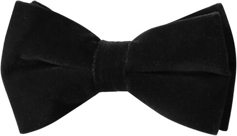 PACGOTH Bow Ties for Men, Pre-Tied Men’s Bow Ties, Velvet Bow Ties for Men Solid Adjustable Bow Tie for Wedding With Gift Box in Kuwait