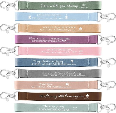 Inbagi 50 Pieces Christian Keychain Bible Verse Keychain Religious Keychains Bulk Christian Keychain Bulk Religious Easter Keychain Bulk Biblical Gifts for Women Men Father(Fresh Colors) in Saudi Arabia