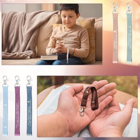 Inbagi 50 Pieces Christian Keychain Bible Verse Keychain Religious Keychains Bulk Christian Keychain Bulk Religious Easter Keychain Bulk Biblical Gifts for Women Men Father(Fresh Colors) in Saudi Arabia