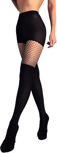 Mila Marutti جوارب طويلة الفخذ العليا للنساء جوارب طويلة سوداء غير شفافة الجوارب وهمية الرباط الموضة الجوارب in Kuwait
