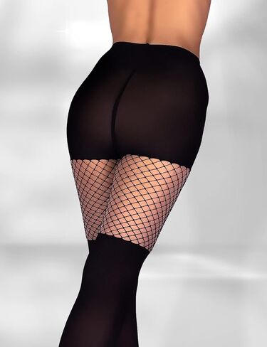 Mila Marutti جوارب طويلة الفخذ العليا للنساء جوارب طويلة سوداء غير شفافة الجوارب وهمية الرباط الموضة الجوارب in Kuwait