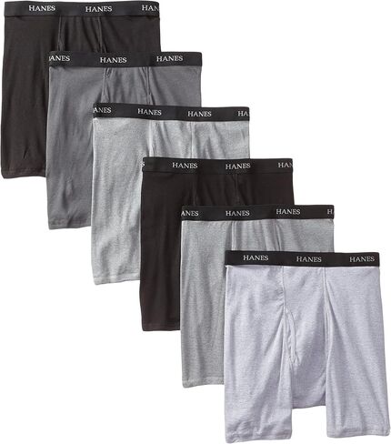 Hanes Men's Tagless Boxer Briefs-Multiple Colors in Kuwait