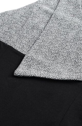 فستان HOMEYEE نسائي عتيق من Colorblock Surplice برقبة على شكل حرف V الكنيسة للأعمال B790 in Kuwait