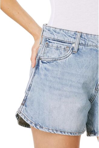 KUT from the Kloth Jane High-Rise High-Low Shorts Side Slit Curve Front Hem Women’s Shorts - Mid-rise Able 6 4.5 in Saudi Arabia