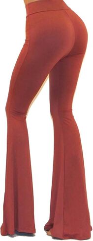 Vivicastle Women's USA Boho Solid Hippie Wide Leg Flared Bell Bottom Pants in Saudi Arabia