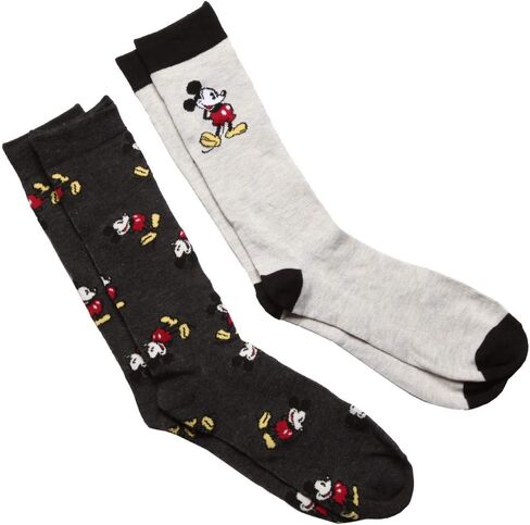 Disney Mickey Mouse Men's 2 Pack Crew Socks in Saudi Arabia
