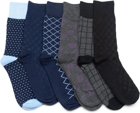 Tom Lawrence Dress Socks for Men - Cotton Socks for Men 9-12 Size – 6 Pairs Variety Pack. in Saudi Arabia