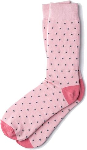 Men's Hipster Polka Dots Novelty Crew Dress Socks in Saudi Arabia