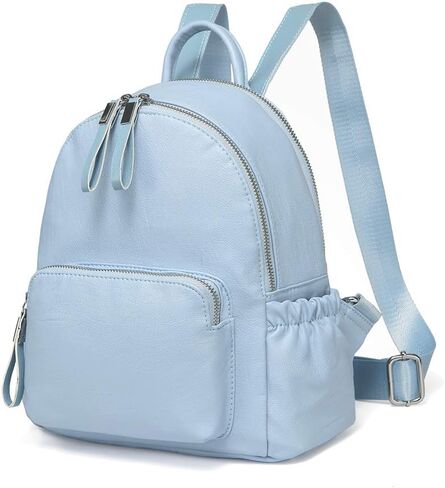 VASCHY Mini Backpack Purse, Faux Leather Small Backpack for Women (Sky Blue) in Saudi Arabia