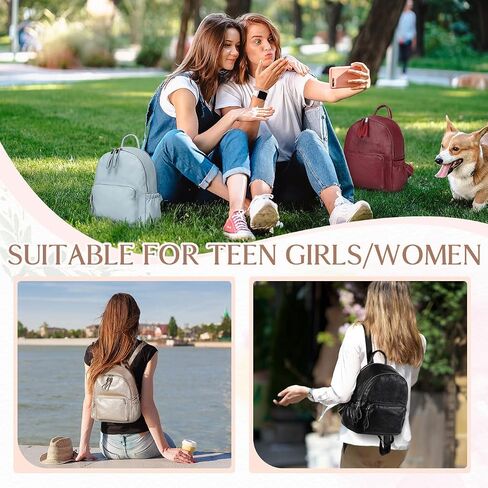 VASCHY Mini Backpack Purse, Faux Leather Small Backpack for Women (Sky Blue) in Saudi Arabia