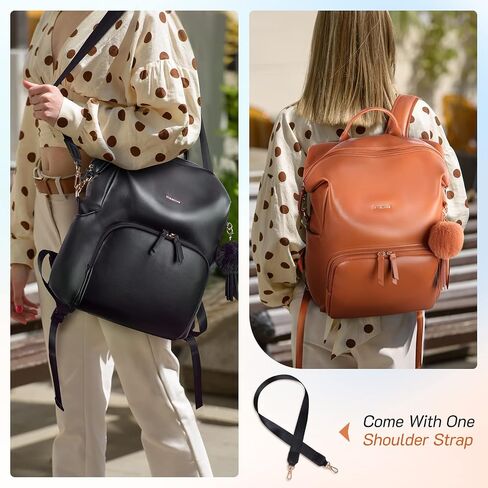 Missnine Backpack Purse for Women Fashion Leather Backpack for College Travel Large Ladies Shoulder Bags with Tassel in Saudi Arabia