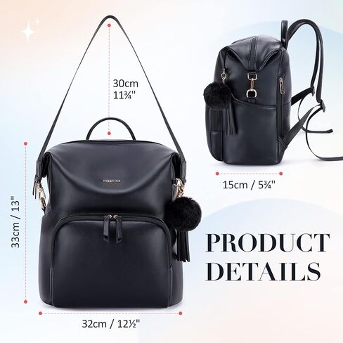 Missnine Backpack Purse for Women Fashion Leather Backpack for College Travel Large Ladies Shoulder Bags with Tassel in Saudi Arabia