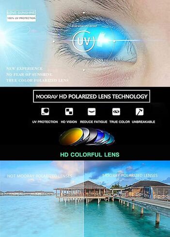 MOORAY Mens Polarized Sports Sunglasses UV Protection Sunglasses for Men Cycling Driving Fishing in Kuwait