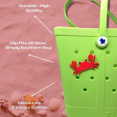 BOGLETS - Simply Southern BEACH Charm Accessories - Decorative Charms perfect for your Tote Bag. - Multiple Charms in Kuwait