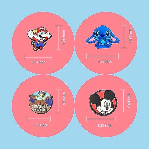 100-Piece Mario Shoe Charms Bulk for Croc Boys Girls, Cute Cartoon Toddler Shoe Charms Pins for Cric Kids, Shoe Decoration Accessories No-Repeat in Kuwait