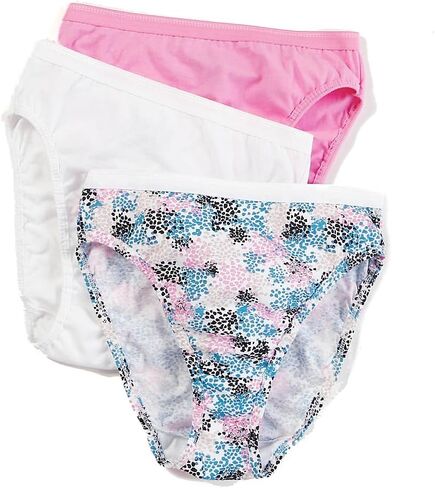 Fruit of the Loom Women's 3 Pack Assorted Cotton Hi-Cut Panties in Saudi Arabia