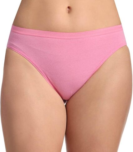 Fruit of the Loom Women's 3 Pack Assorted Cotton Hi-Cut Panties in Saudi Arabia