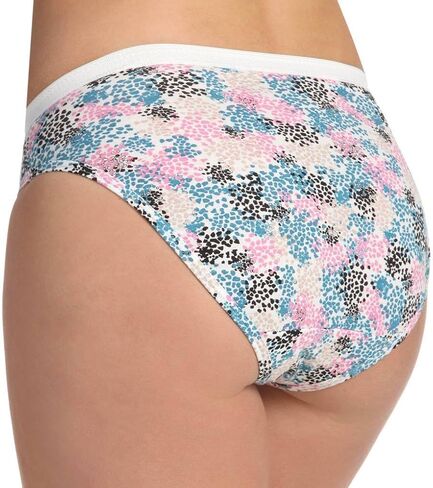Fruit of the Loom Women's 3 Pack Assorted Cotton Hi-Cut Panties in Saudi Arabia