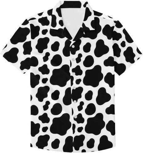 Unique Printed Funky Hawaiian Shirt Men Short Sleeve Shirt Top Blouse for Summer in Kuwait