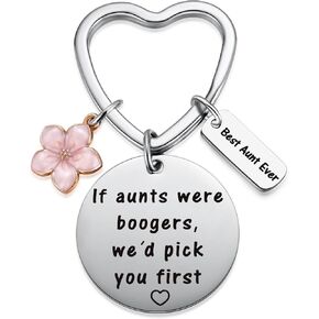 Auntie Birthday Present from Niece Nephew, Best Aunt Ever Gifts, Funny Aunts were Boogers Keep Up Key Chain in Kuwait