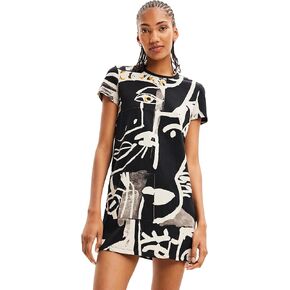 Desigual Women's Face Mini T-Shirt Dress in Saudi Arabia