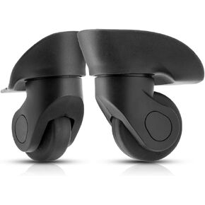 Watris Veiyi 2PCS Luggage Wheels Replacement, Left and Right Suitcase Wheels Replacement, Wheel Spare Part for Luggage Suitcase, 4.3 x 3.9 in (Non-Universal, Please Check The Dimensions Carefully) in Saudi Arabia