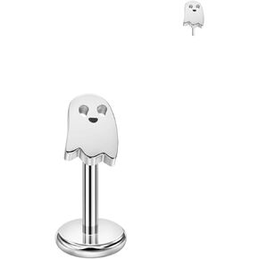 FANSING Ghost Labret Studs Threadless Push Pin Earrings 316L Surgical Steel Piercing Jewelry 20g to 16g in Kuwait