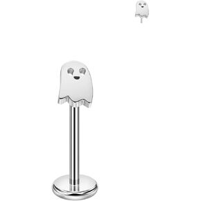FANSING Ghost Labret Studs Threadless Push Pin Earrings 316L Surgical Steel Piercing Jewelry 20g to 16g in Kuwait