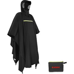 Andake Waterproof Rain Poncho for Adults Unisex,230T Ripstop Polyester,Raincoat Gear with Transparent Viewing Window Outdoors