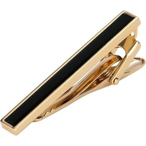Skcess Tie Clip for Men Stainless Steel Tie Clip, Trumpet Tie Clips Gold/Silver Clip on Tie Jewelry Gift for Men