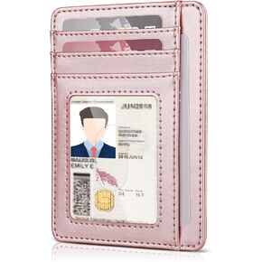 محفظة Teskyer رفيعة للرجال، جيب أمامي بسيط مع حامل بطاقات الائتمان RFID من الجلد للرجال والنساء in Kuwait