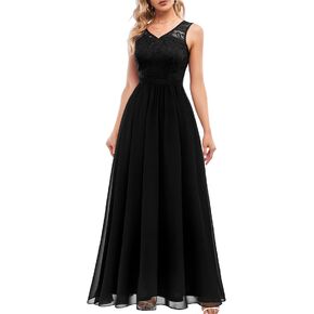 DRESSTELLS Women's Formal Dresses, Modest Prom Long Dress, Fall Wedding Guest Bridesmaid Evening Gowns 2023