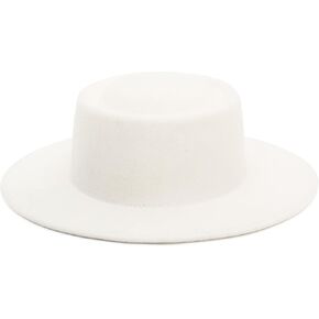 قبعات GEMVIE فيدورا للنساء والرجال، قبعة فطيرة لحم الخنزير، قبعات واسعة الحواف، قبعات الكنيسة ديربي in Kuwait