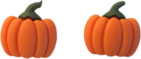 Cute Clay Style Pumpkin Earrings for Halloween, Autumn, Thanksgiving and More. Affordable Pumpkin Earrings for Girls, Women, Teens, And Gifts. Lightweight Popular Autumn Earrings in Saudi Arabia