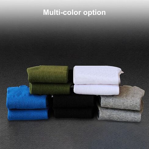 جيه جيه ليف جوارب اصابع القدم، 5 ازواج من جوارب اصابع القدم للرجال للجري من القطن بخمسة اصابع للمشي، اسود ورمادي وابيض واخضر وازرق، مقاس واحد in Kuwait