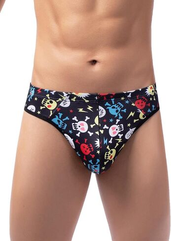 IKINGSKY Men's Printed G-string Underwear Low Rise Pouch Thong Sexy Y-back Under Panties for Men in Saudi Arabia