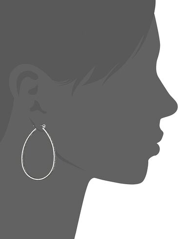 Lucky Brand Womens Textured Medium Oblong Hoops in Saudi Arabia