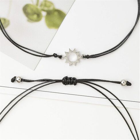2 Pcs Pinky Promise Distance Matching Bracelet Friendship Couple Bracelet Heart Infinity Evil Eye Butterfly Star Moon Elephant Bracelets Mother Daughter Best Friend Couples Bracelets in Saudi Arabia
