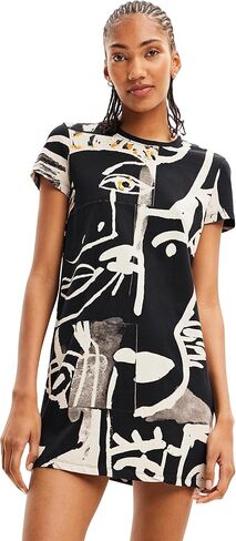 Desigual Women's Face Mini T-Shirt Dress in Saudi Arabia