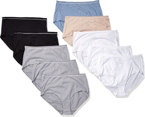 Hanes Women's Pure Bliss Brief Panty 10-Pack in Saudi Arabia