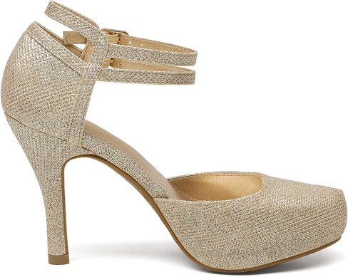 DREAM PAIRS Office-02 Women's Classy Mary Jane Double Ankle Strap Almond Toe High Heel Pumps New in Kuwait
