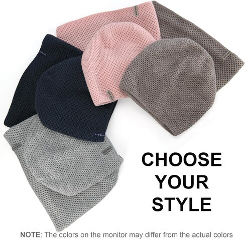 Braxton Hat and Scarf Set for Women - Knit Winter Plain Beanie Neck Warmer - Wool Fleece Cap Infinity Scarfs in Saudi Arabia